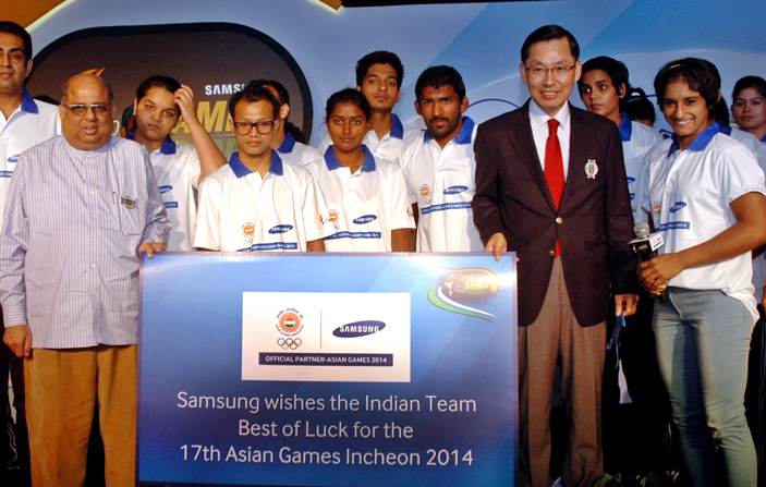 Samsung annonced ”Samsung Sports Ratna” at the official send off ceromony of indian athletes