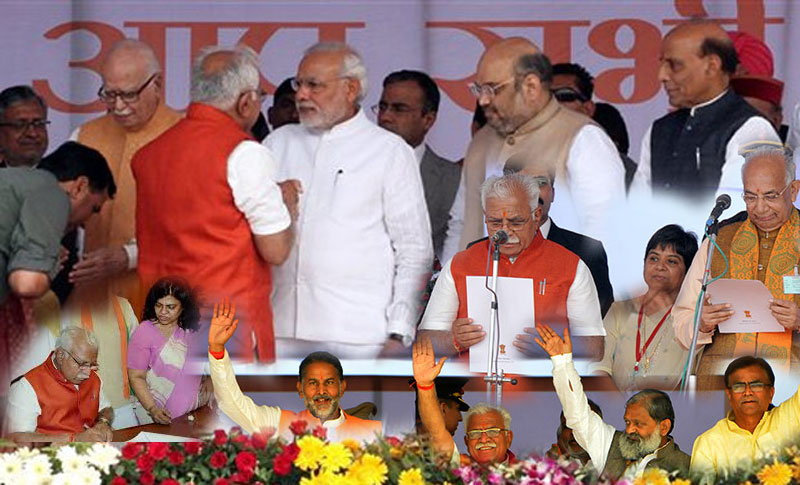 Manohar Lal Khattar sworn in as CM of BJP’s first govt in Haryana