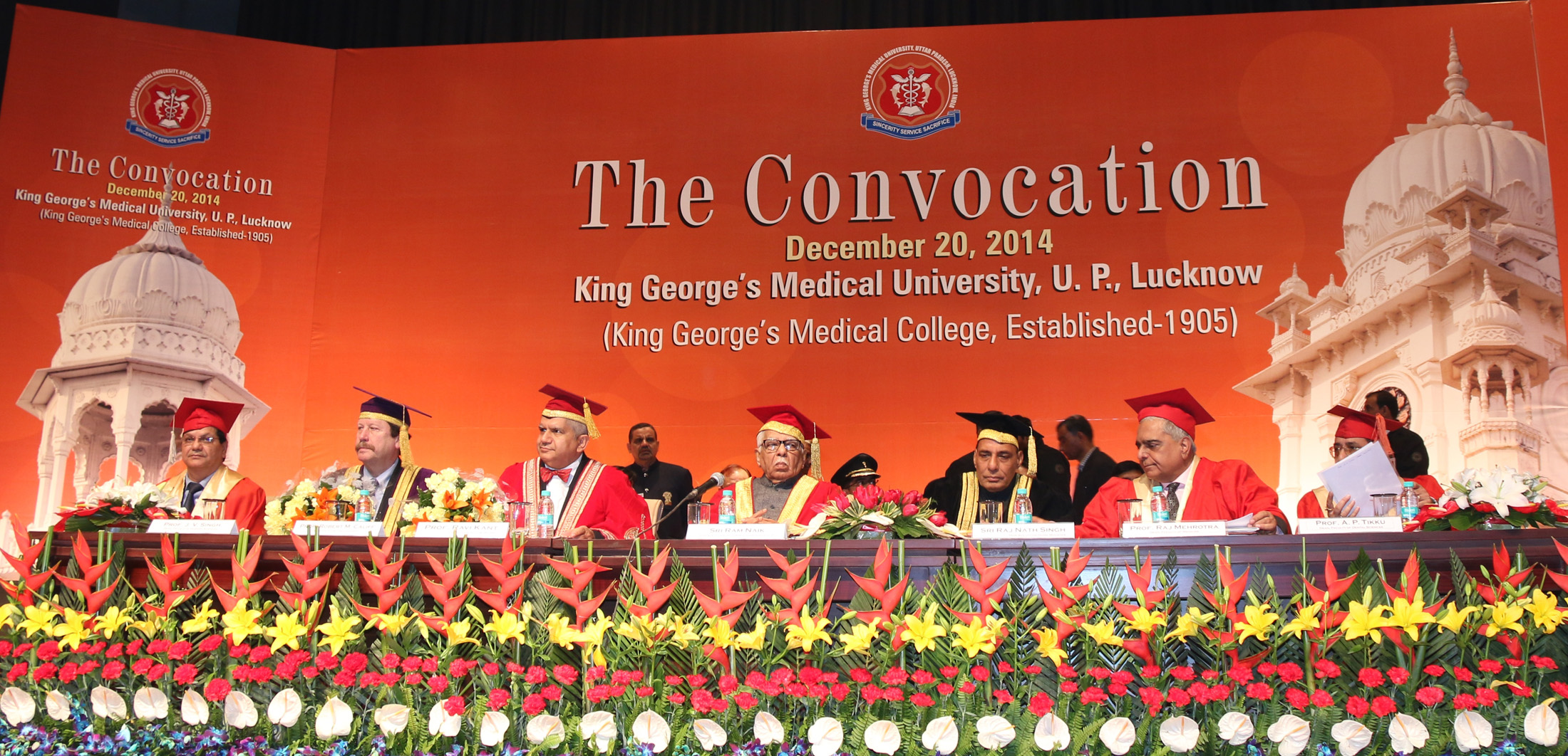 Rajnath Singh at the Convocation of the King George Medical University