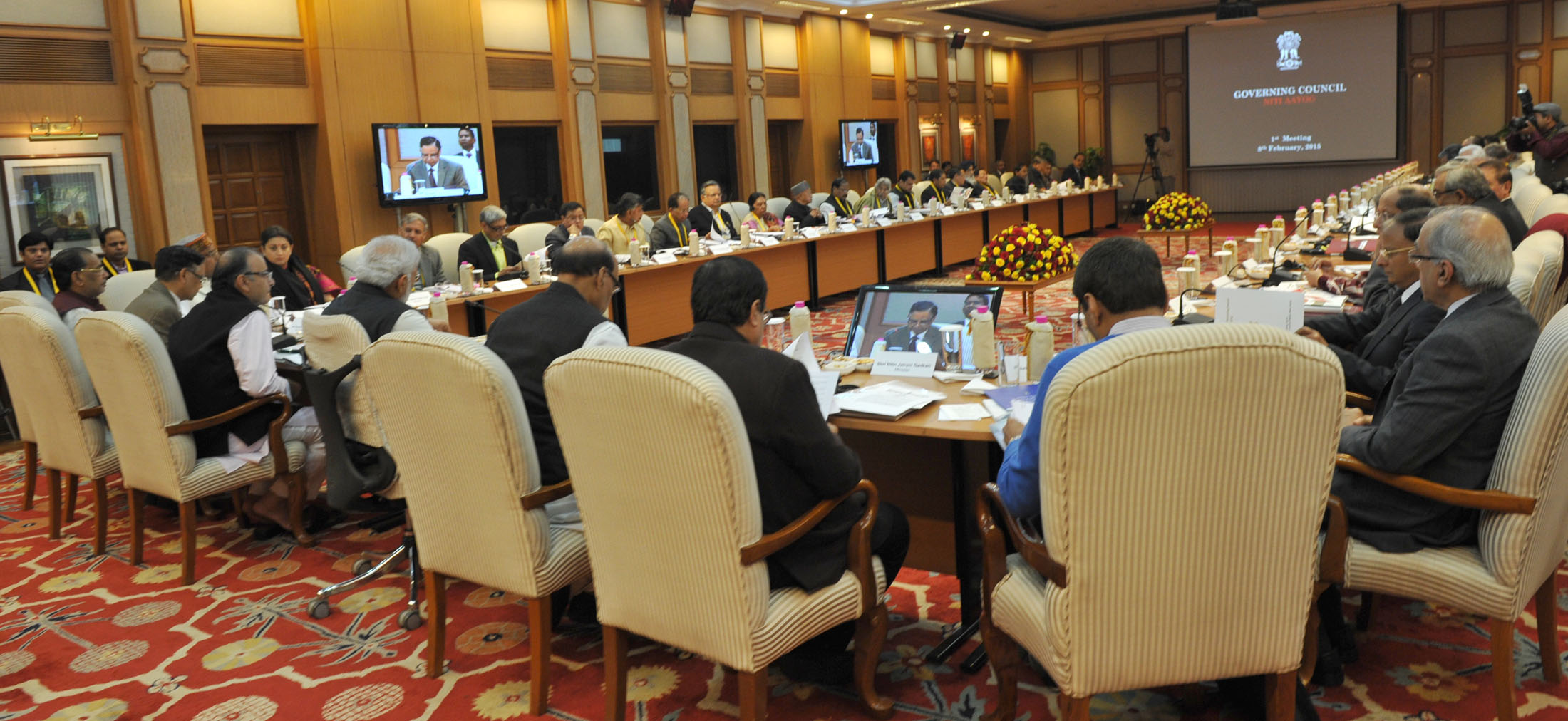 Narendra Modi chairing the Team India, first meeting of the Governing Council of NITI Aayog