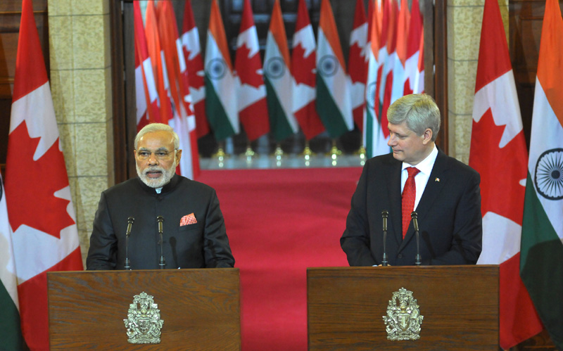 PM’s Media Statement during Joint Press Interaction with PM of Canada,