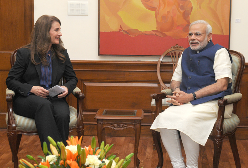 Mrs Melinda Gates calls on PM