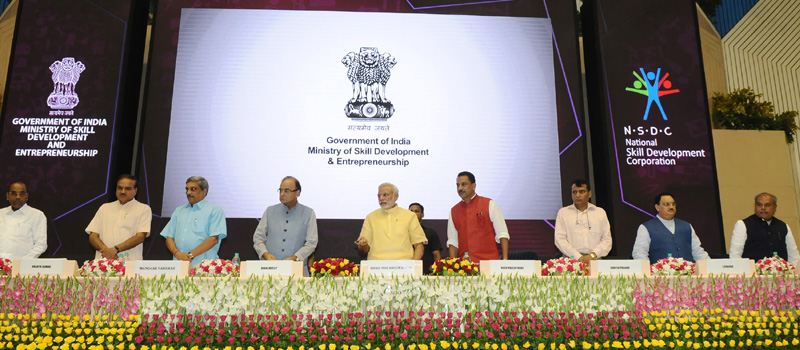 PM’s remarks at the Launch of “Skill India”