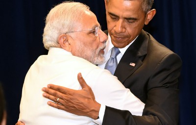 The Prime Minister, Shri Narendra Modi meeting the President of United States of America (USA), Mr. Barack Obama, in New York on September 28, 2015.