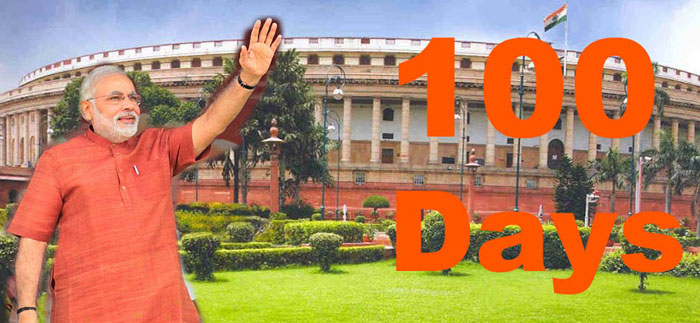 Modi Sarkar: Thousands Wishes and 100 days.