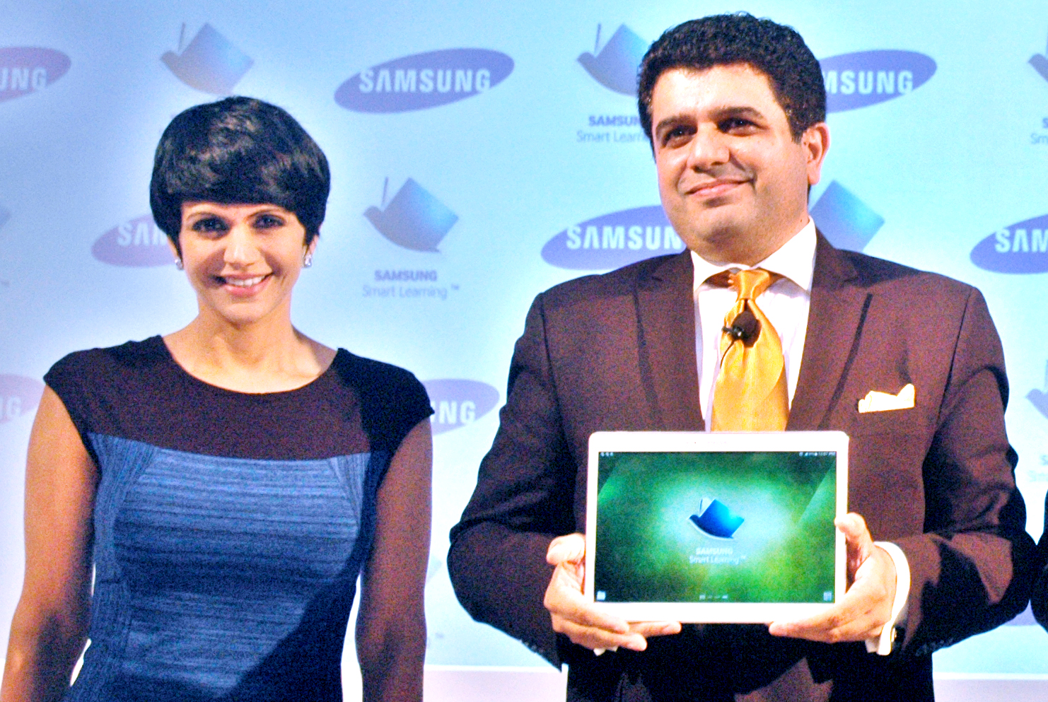 Actress Mandira Bedi and Tarun Mallik launch of Samsung’s Smart learning initiative