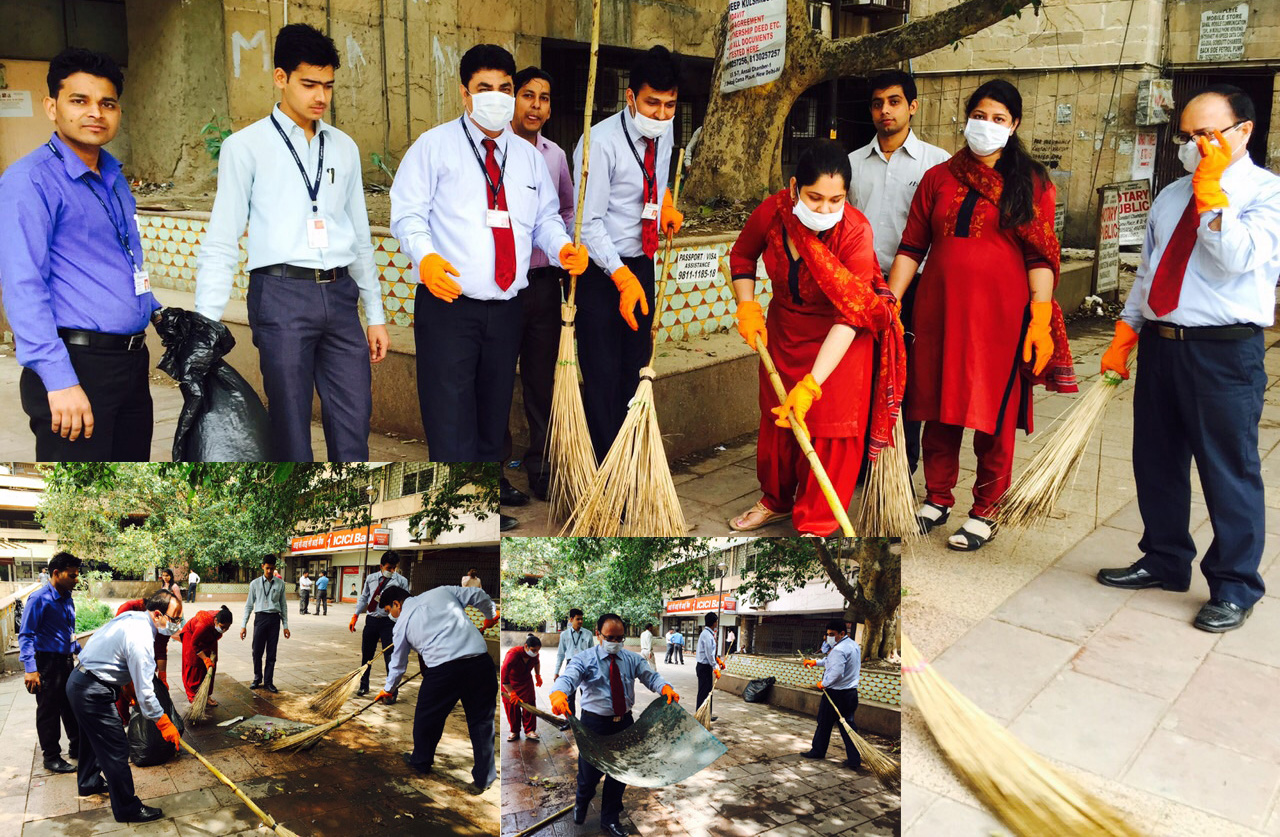 ICICI Bank Employees take steps to make  Sawacch Bharat